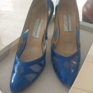 GORGEOUS  VINTAGE ANDREA CARRANO ITALIAN LEATHER PUMP SIZE 6